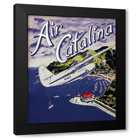 Air Catalina Black Modern Wood Framed Art Print with Double Matting by Miltimore, Gary