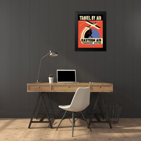 Eastern Air Transport System Black Modern Wood Framed Art Print by Unknown