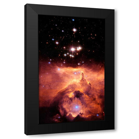 Pismis 24 and NGC 6357 Black Modern Wood Framed Art Print by NASA