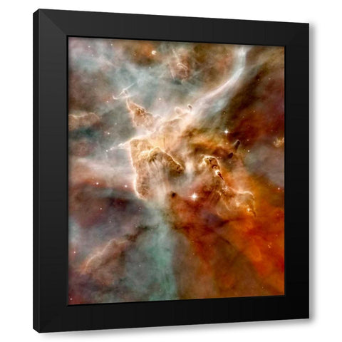 Carina Nebula Black Modern Wood Framed Art Print by NASA