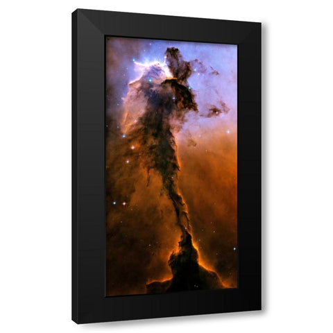 Stellar Spire in the Eagle Nebula Black Modern Wood Framed Art Print with Double Matting by NASA