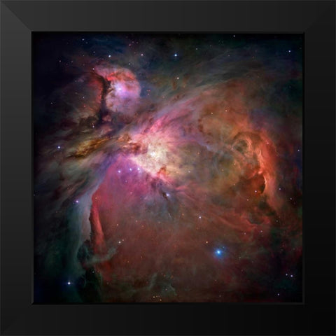 Orion Nebula Black Modern Wood Framed Art Print by NASA