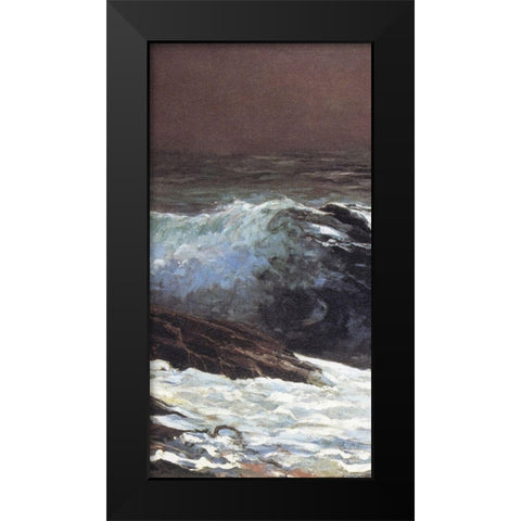 Sunlight On The Coast (center) Black Modern Wood Framed Art Print by Homer, Winslow