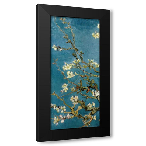 Blossoming Almond Tree - left Black Modern Wood Framed Art Print with Double Matting by Van Gogh, Vincent