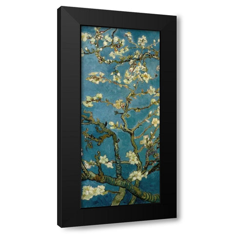 Blossoming Almond Tree - center Black Modern Wood Framed Art Print with Double Matting by Van Gogh, Vincent