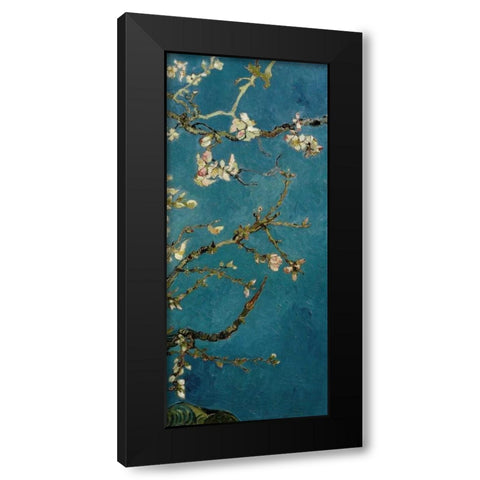 Blossoming Almond Tree - right Black Modern Wood Framed Art Print by Van Gogh, Vincent