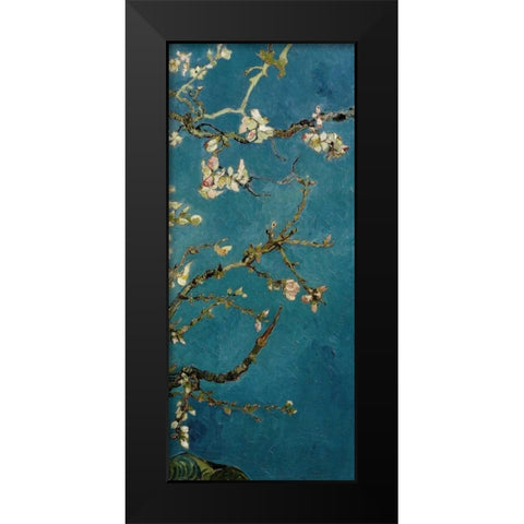 Blossoming Almond Tree - right Black Modern Wood Framed Art Print by Van Gogh, Vincent