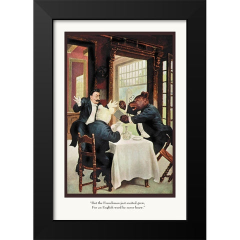 Teddy Roosevelts Bears: The Frenchman Black Modern Wood Framed Art Print by Culver, R.K.