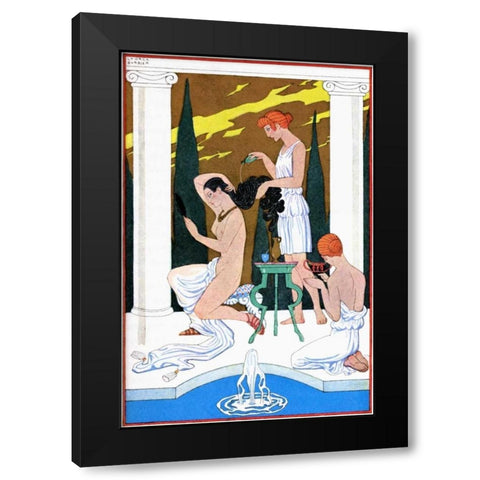 Ancient Rome Black Modern Wood Framed Art Print by Barbier, Georges