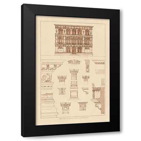 Palazzo Vendramin-Calergi at Venice Black Modern Wood Framed Art Print with Double Matting by Buhlmann, J.
