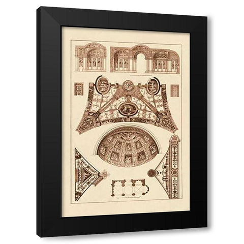 Cross Vaults of the Renaissance Black Modern Wood Framed Art Print by Buhlmann, J.