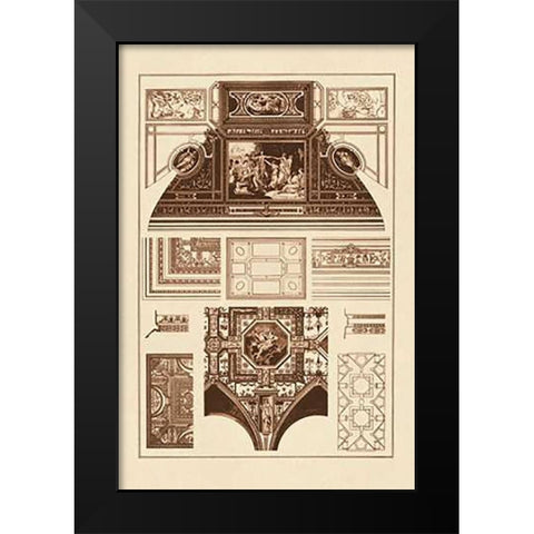 Cloister Vaults and Coved Ceilings Black Modern Wood Framed Art Print by Buhlmann, J.