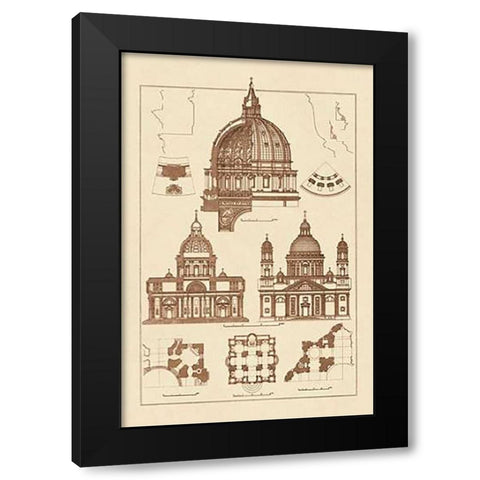 The Domeas Central Crowning Feature of the Renaissance Black Modern Wood Framed Art Print by Buhlmann, J.