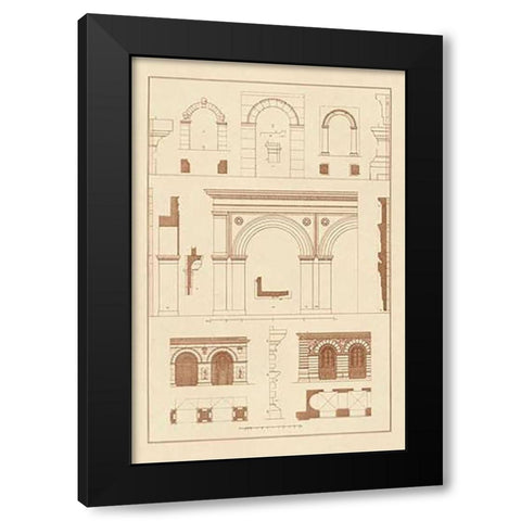 Gateways, Arches and Arcades Black Modern Wood Framed Art Print with Double Matting by Buhlmann, J.