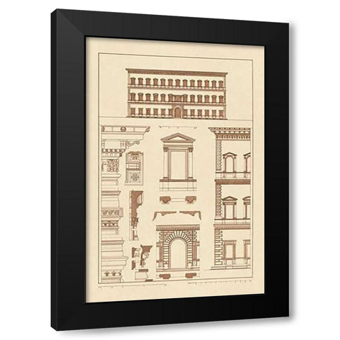 Palazzo Vendramin - Calergi at Venice Black Modern Wood Framed Art Print by Buhlmann, J.