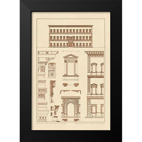 Palazzo Vendramin - Calergi at Venice Black Modern Wood Framed Art Print by Buhlmann, J.