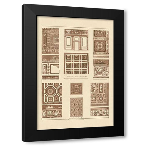 Ceilings with Bays Black Modern Wood Framed Art Print with Double Matting by Buhlmann, J.