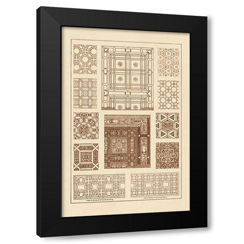 Ceilings with Bays and Mouldings Black Modern Wood Framed Art Print with Double Matting by Buhlmann, J.