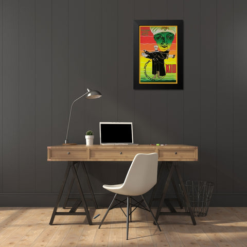 Magicians: Dame in der Luft: Weltattraction Kio Black Modern Wood Framed Art Print by Unknown
