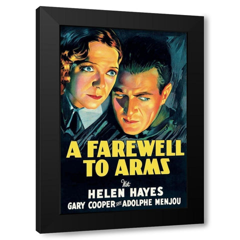 Vintage Film Posters: Farewell to Arms Black Modern Wood Framed Art Print with Double Matting by Unknown