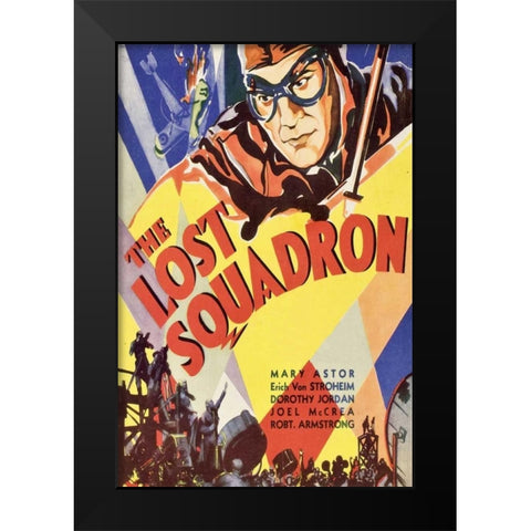Vintage Film Posters: Lost Squadron Black Modern Wood Framed Art Print by Unknown