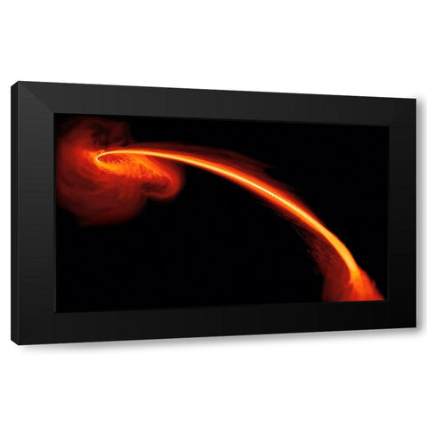 Black Hole Caught Red-handed in a Stellar Homicide Black Modern Wood Framed Art Print by NASA