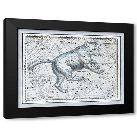 Maps of the Heavens: Ursa Major - The Great Bear Black Modern Wood Framed Art Print by Jamieson, Alexander