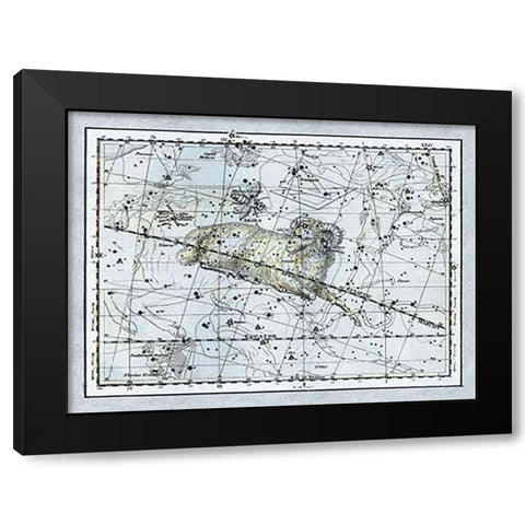Maps of the Heavens: Aries the Ram Black Modern Wood Framed Art Print with Double Matting by Jamieson, Alexander
