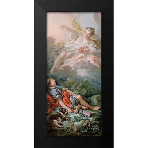 Aurora and Cephalus (detail) Black Modern Wood Framed Art Print by Boucher, Francois