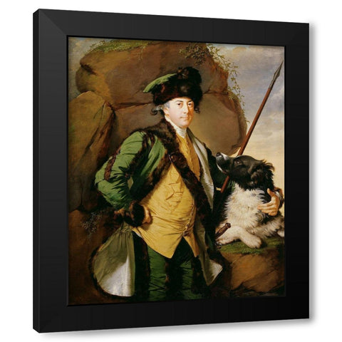 John Whetham of Kirklington Black Modern Wood Framed Art Print by Wright, Joseph