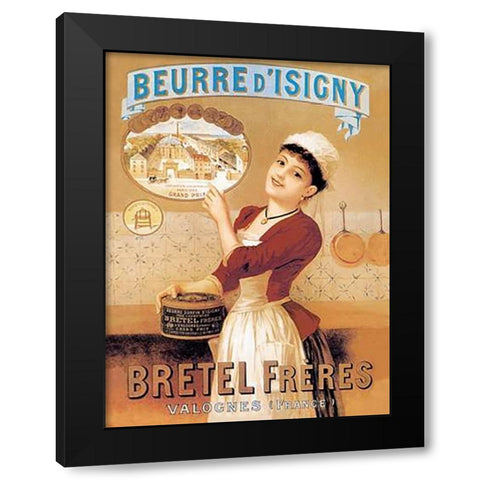 Cooks: Beurre dIsigny Black Modern Wood Framed Art Print with Double Matting by Advertisement