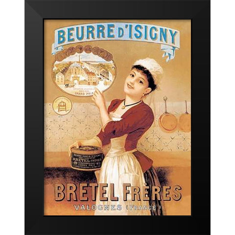 Cooks: Beurre dIsigny Black Modern Wood Framed Art Print by Advertisement