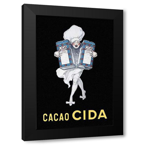Cooks: Cacao Cida Black Modern Wood Framed Art Print with Double Matting by Advertisement