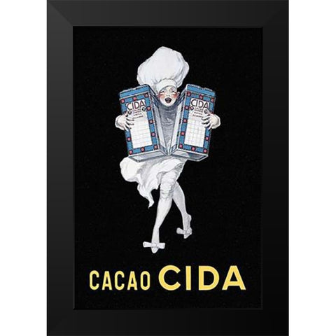 Cooks: Cacao Cida Black Modern Wood Framed Art Print by Advertisement