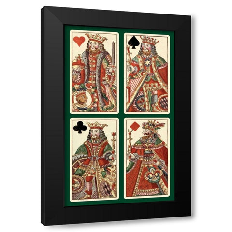Kings - Bauern Hochzeit Deck Black Modern Wood Framed Art Print by Gobl, Andreas Benedictus