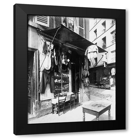 Paris, 1911 - Costume Shop, rue de la Corderie Black Modern Wood Framed Art Print by Atget, Eugene