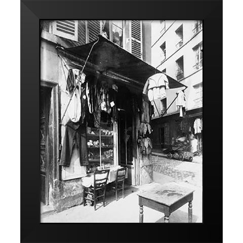 Paris, 1911 - Costume Shop, rue de la Corderie Black Modern Wood Framed Art Print by Atget, Eugene
