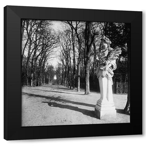 France, 1920 - The Park, Versailles Black Modern Wood Framed Art Print by Atget, Eugene