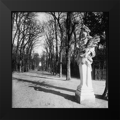 France, 1920 - The Park, Versailles Black Modern Wood Framed Art Print by Atget, Eugene
