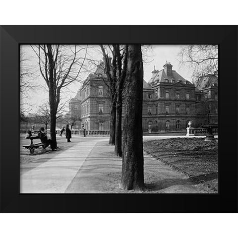 Paris, 1902-1903 - Luxembourg Gardens Black Modern Wood Framed Art Print by Atget, Eugene