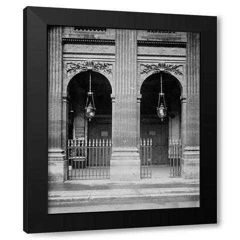 Paris, 1904-1905 - Palais-Royal Black Modern Wood Framed Art Print with Double Matting by Atget, Eugene