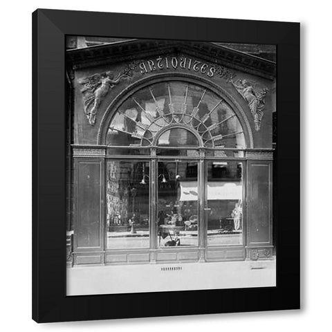 Paris, 1902 - Antique Store, rue du Faubourg-Saint-Honore Black Modern Wood Framed Art Print with Double Matting by Atget, Eugene