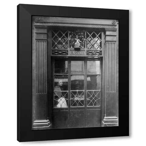 Paris, 1901-1902 - Petit Bacchus, rue St. Louis en lIle Black Modern Wood Framed Art Print with Double Matting by Atget, Eugene