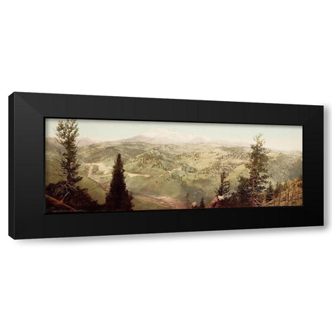 Marshall Pass, Colorado, 1899 Black Modern Wood Framed Art Print by Jackson, William Henry