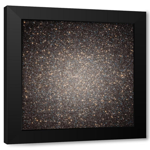 Starry Splendor in Core of Omega Centauri Black Modern Wood Framed Art Print with Double Matting by NASA