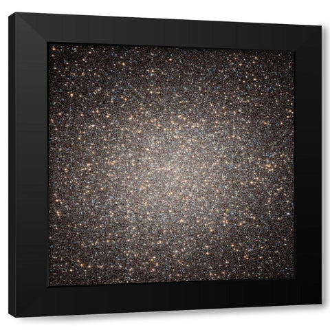 Starry Splendor in Core of Omega Centauri Black Modern Wood Framed Art Print by NASA
