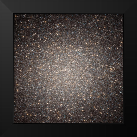 Starry Splendor in Core of Omega Centauri Black Modern Wood Framed Art Print by NASA