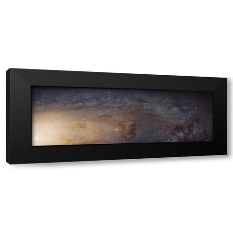 Hubble M31 PHAT Mosaic - Andromeda Panorama Black Modern Wood Framed Art Print by NASA