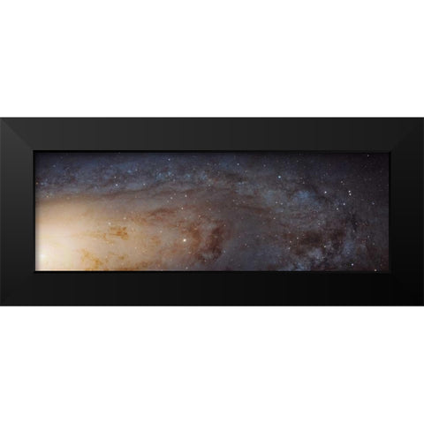 Hubble M31 PHAT Mosaic - Andromeda Panorama Black Modern Wood Framed Art Print by NASA