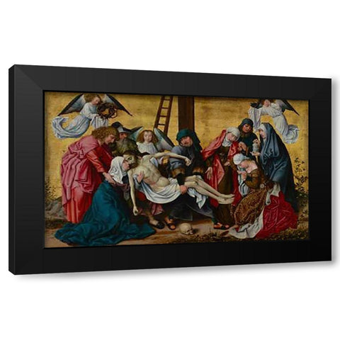 The DeVintageition Black Modern Wood Framed Art Print by Van der Weyden, Rogier